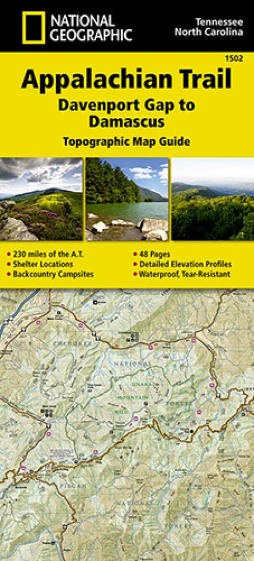 Appalachian Trail: Davenport Gap To Damascus: Topographic Map Guide