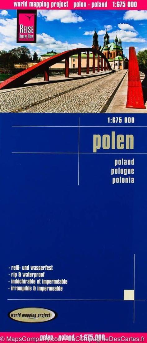 Polen: 1:675 000 = Poland: 1:675 000 = Pologne: 1:675 000 = Polonia: 1:675 000 = ??????: 1:675 000 Road Map