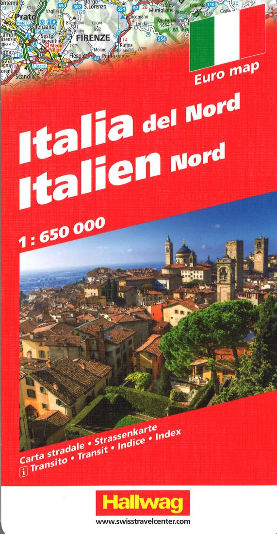 Italia Del Nord = Italien Nord Travel Map