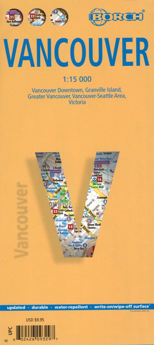 Vancouver, Canada Travel Map