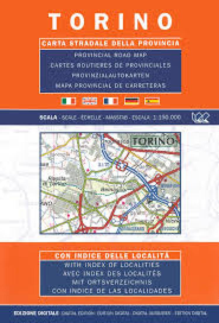 Torino: Carta Stradale Della Provincia Road Map