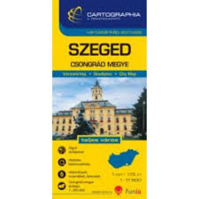 Szeged - Csongrád Megye: Várostérkép-Sorozet 1:17 500 Travel Map