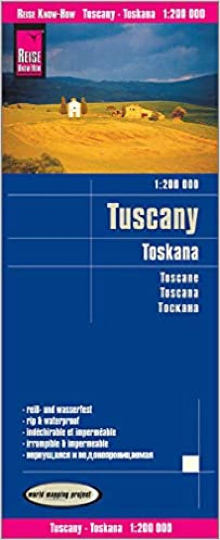 Toskana: 1:200 000 = Tuscany: 1:200 000 = Toscane: 1:200 000 = Toscana: 1:200 000 = ??????? : 1:200 000 Road Map