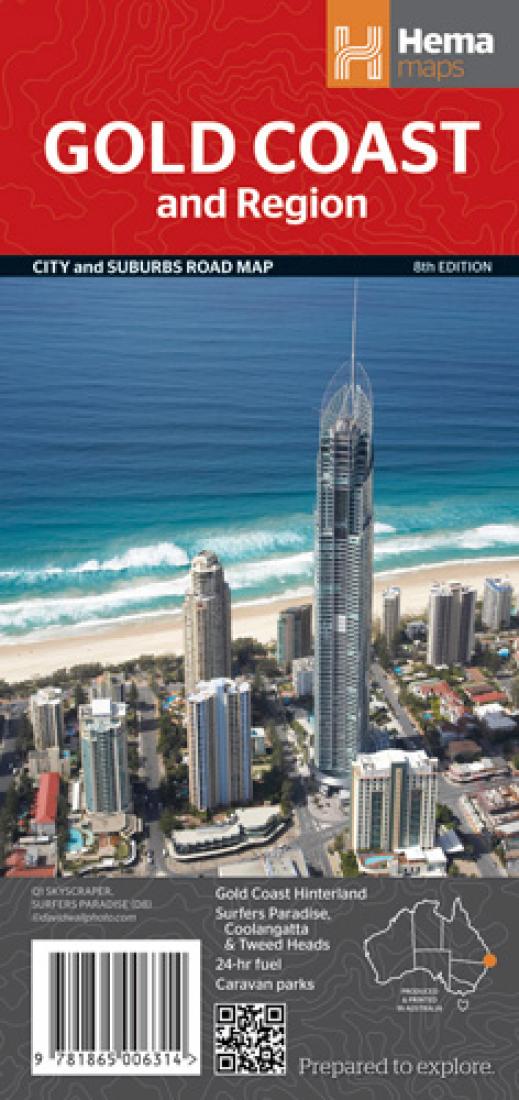 Gold Coast And Region: City And Suburbs Road Map: 8thEdition