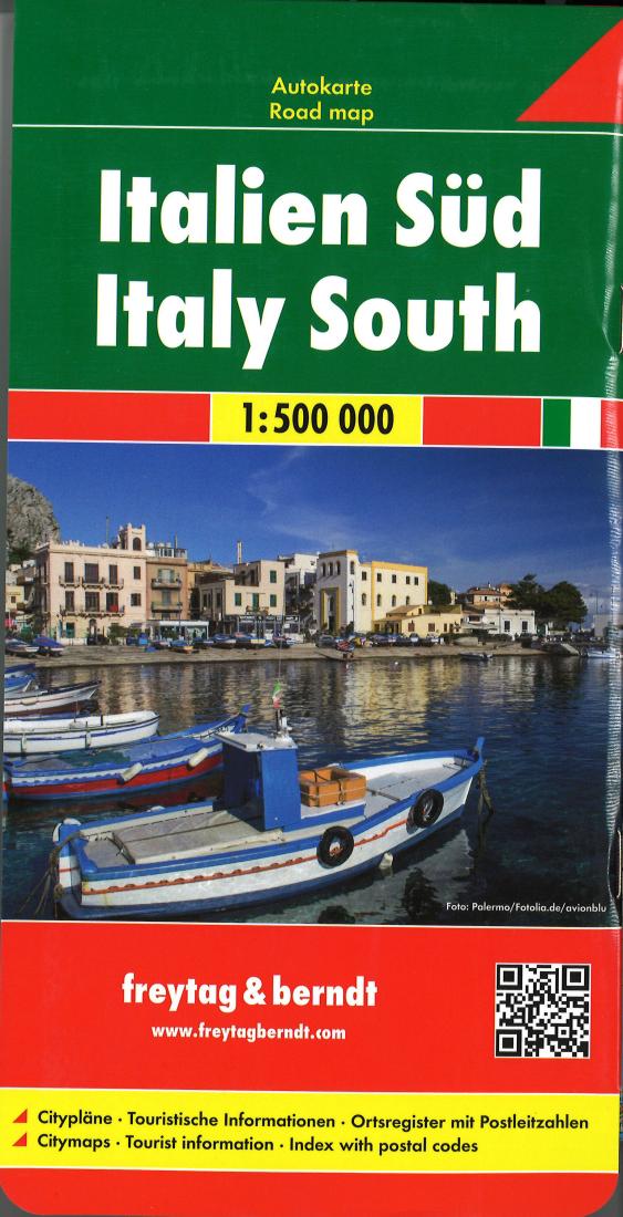 Italien Süd = Italia Meridionale = Italië Zuiden Travel Map