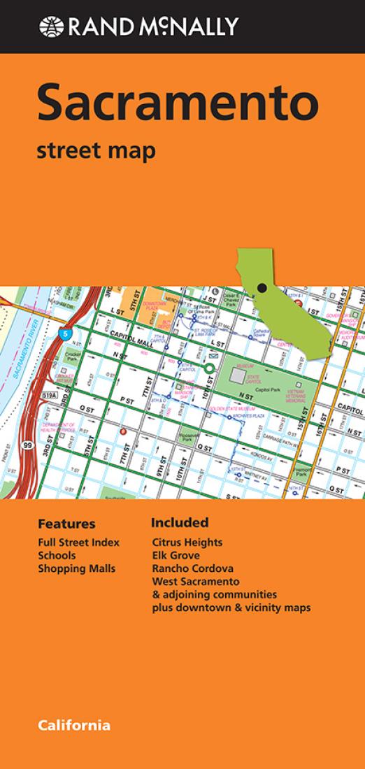 Sacramento, California Road Map