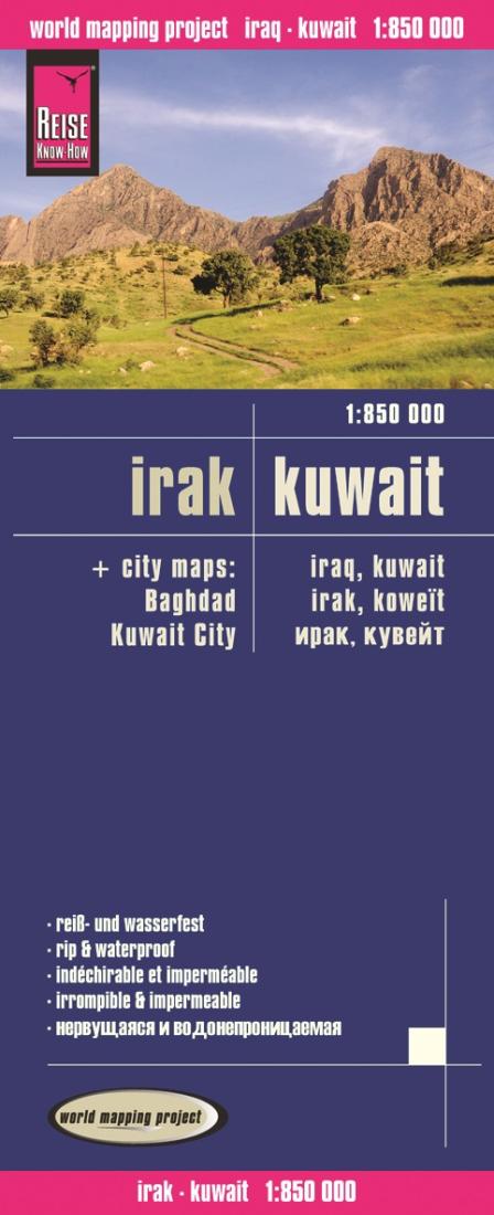 Irak: Kuwait = Iraq, Kuwait: + City Maps: Baghdad, Kuwait City = Irak, Koweït = ????, ??????