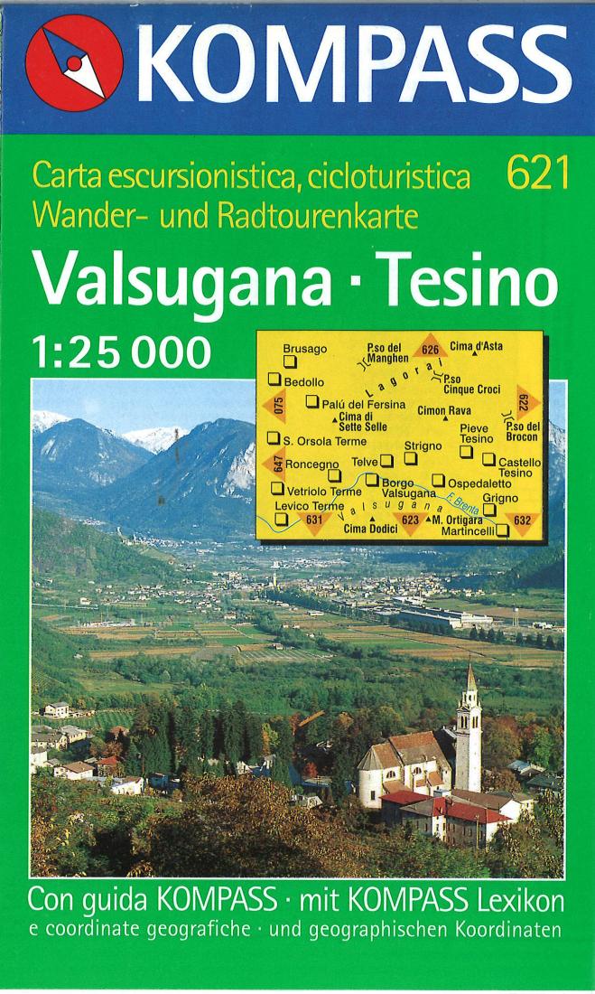 Valsugana - Tesno Hiking Map