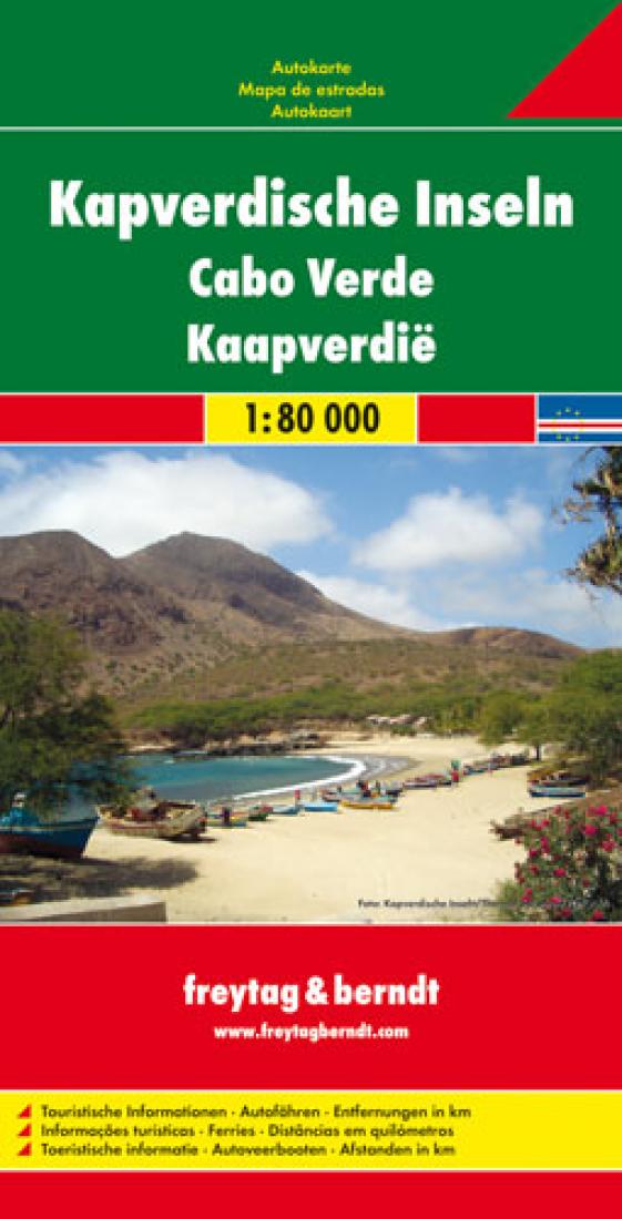 Kapverdische Inseln = Cabo Verde = Kaapverdië Travel Map