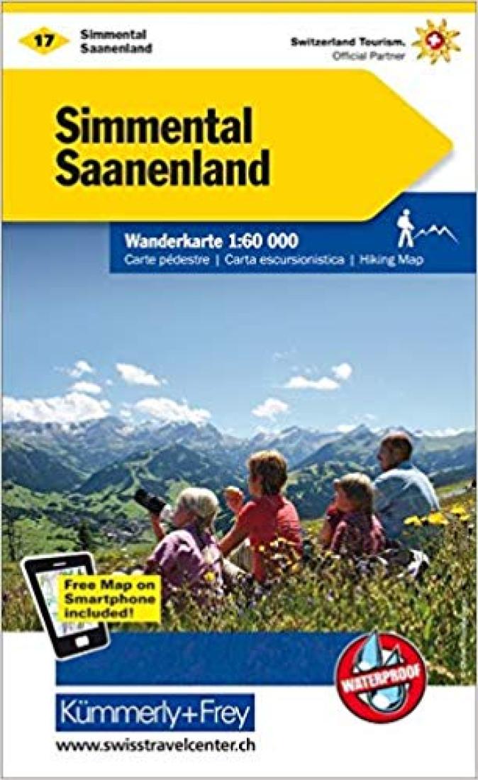 Simmental - Saanenland: Switzerland Hiking Map #17