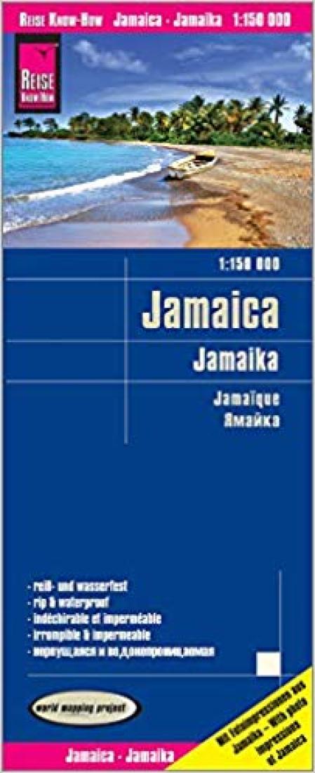 Jamaica: 1:150 000 = Jamaika: 1:150 000 = Jamaïque: 1:150 000 = ??????: 1:150 000 Road Map