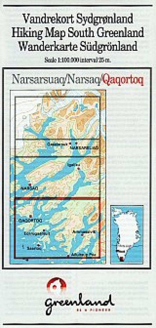 Qaqortoq Hiking Map