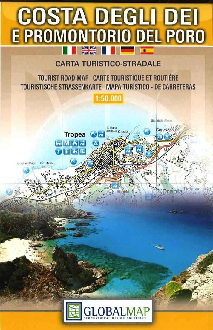 Costa Degli Dei: E Promontorio Del Poro: Carta Turistico-Stradale Travel Map