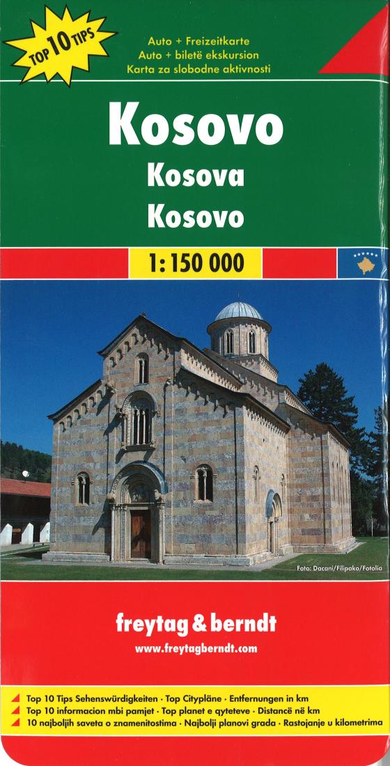 Kosovo = Kosova Travel Map