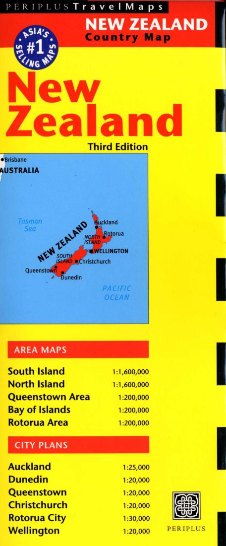 New Zealand Travel Map Third Edition