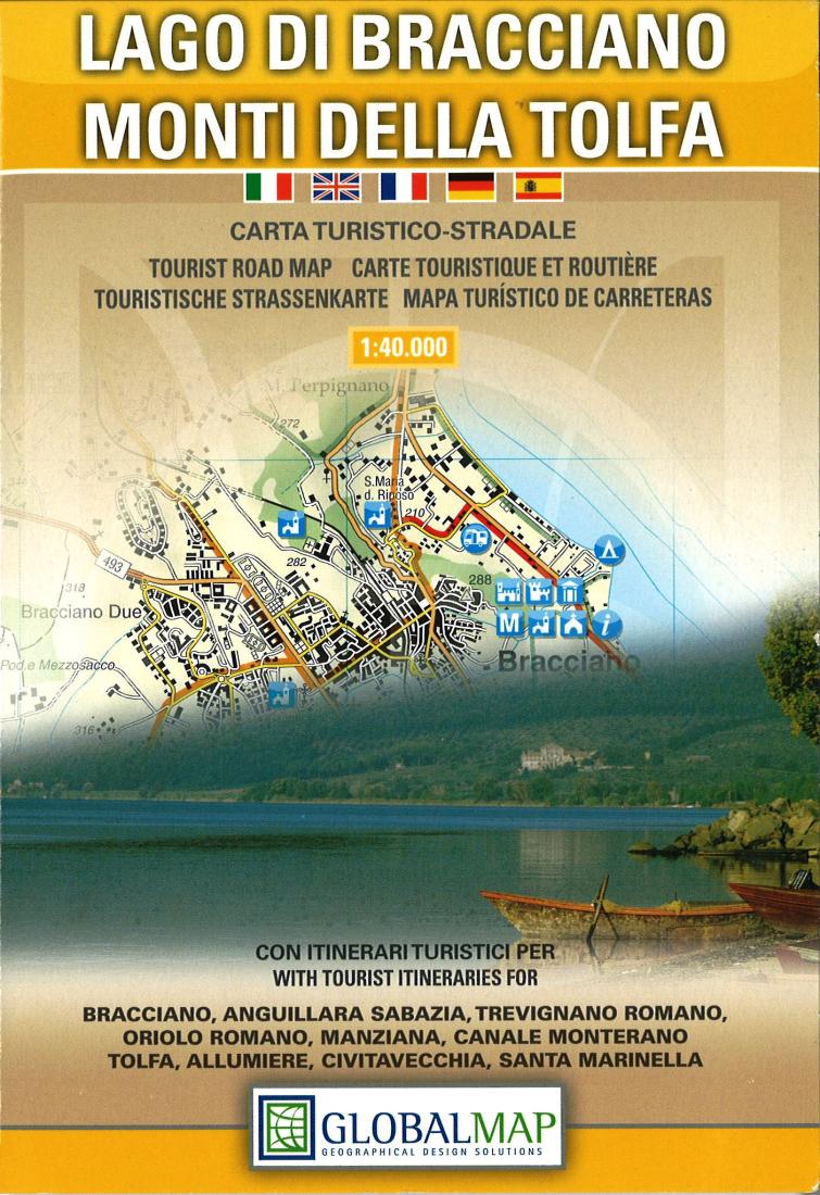 Lago Di Bracciano: Monti Della Tolfa: Carta Turistico-Stradale Travel Map