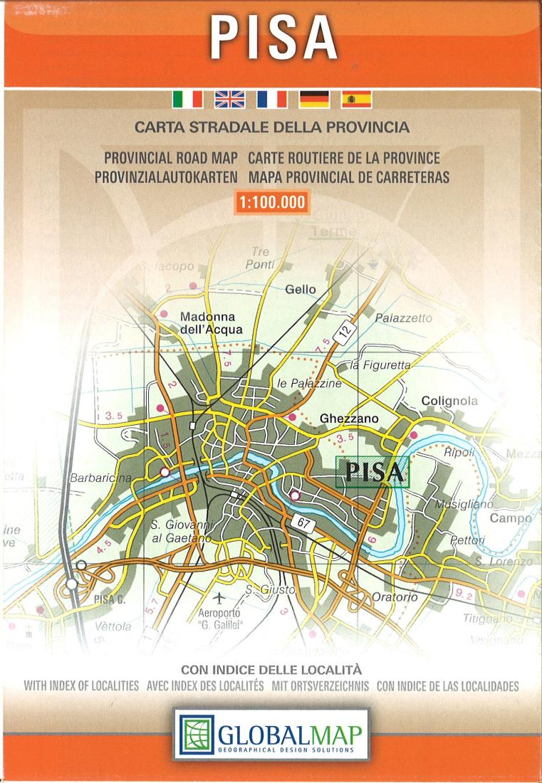 Pisa: Carta Stradale Della Provincia Road Map