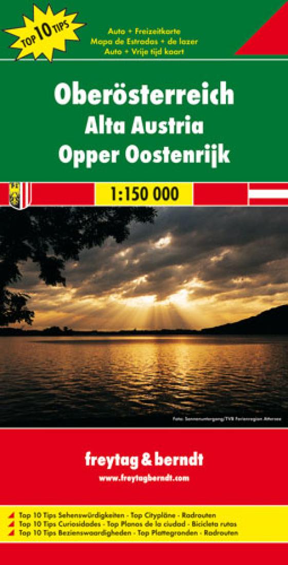 Oberösterreich = Alta Austria = Opper Oostenrijk Travel Map