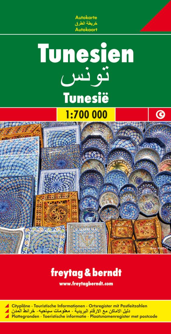 Tunesien = ???? = Tunesië Travel Map