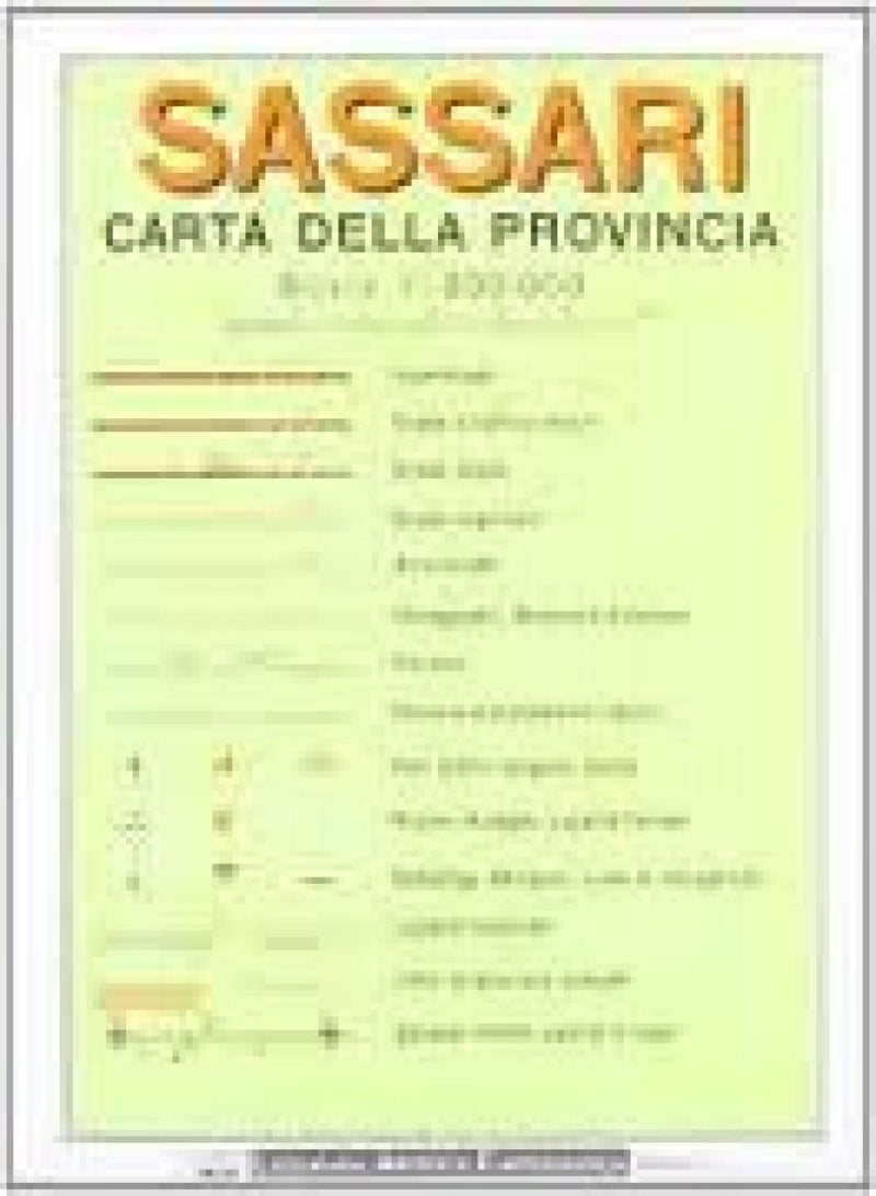 Sassari: Carta Della Provincia Road Map