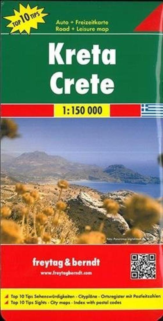 Kreta = Crete Travel Map