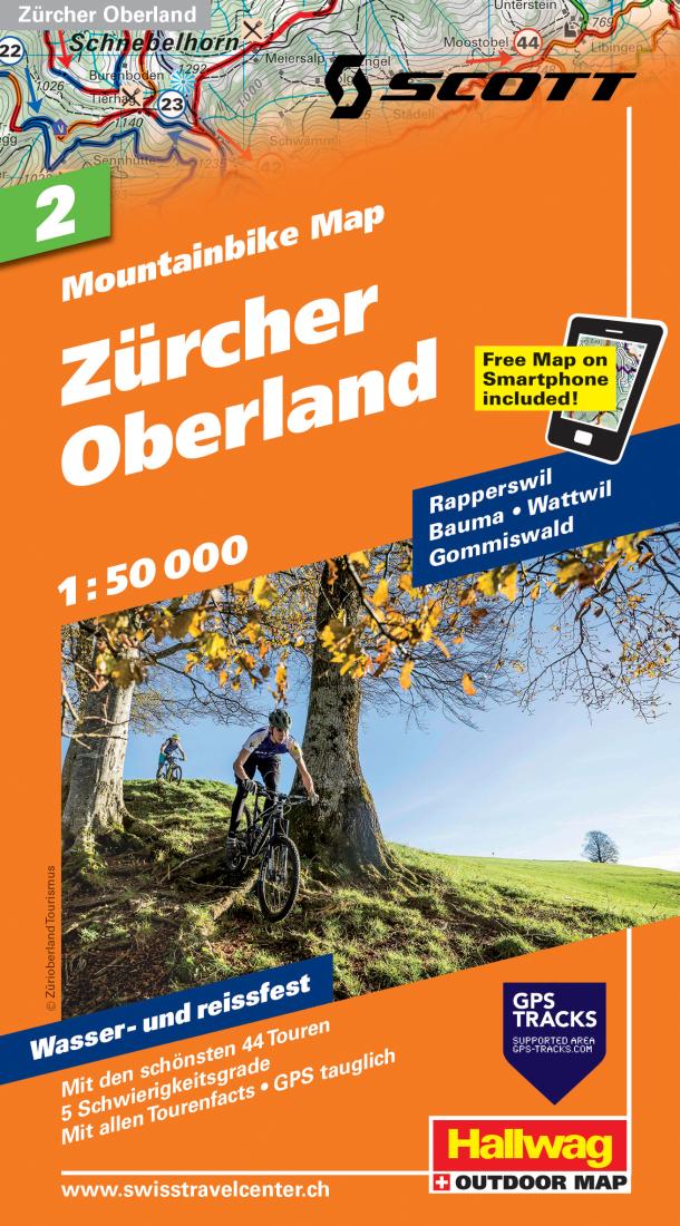 Zürcher Oberland: Mountainbike Map: 2