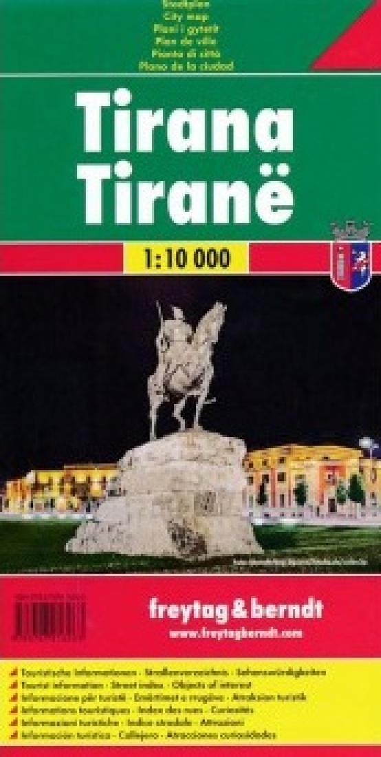 Tirana = Tiranë Travel Map