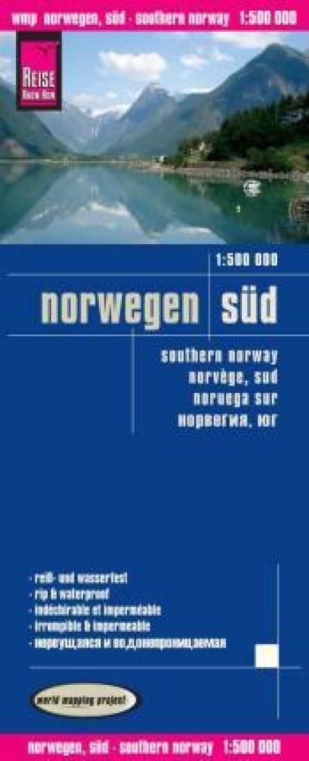 Norway, South: 1:500 000 = Norwegen, Süd: 1:500 000 = Norvége, Sud: 1:500 000 = Noruega Sur: 1:500 000 = ????????, ??: 1:500 000 Road Map