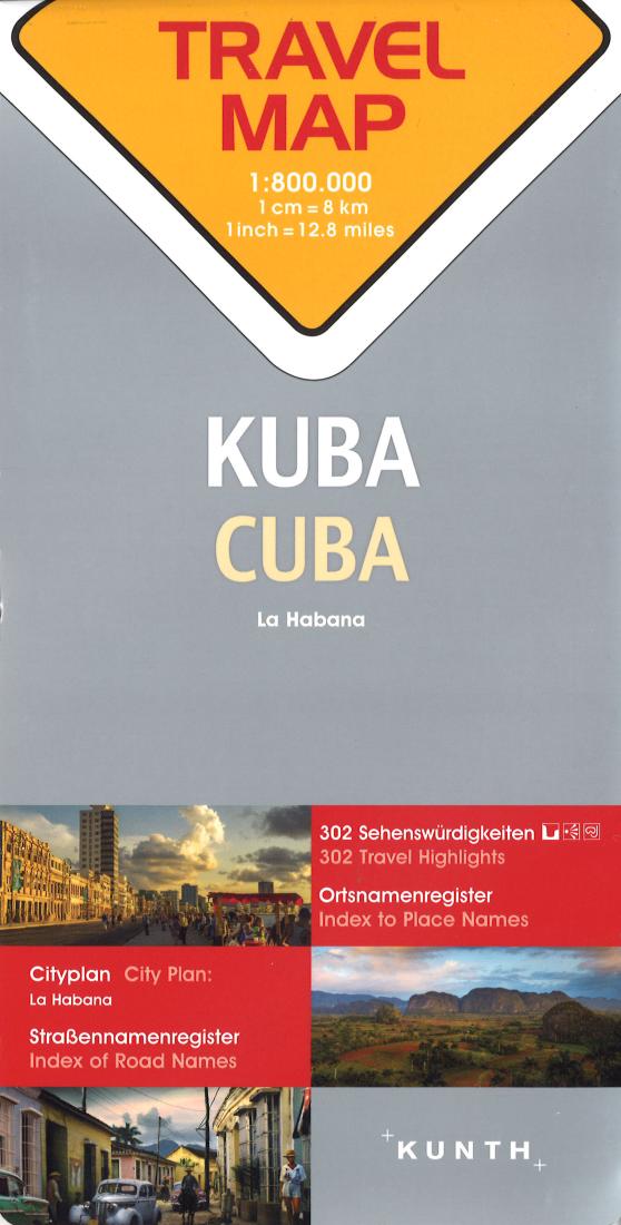 Kuba = Cuba: Travel Map