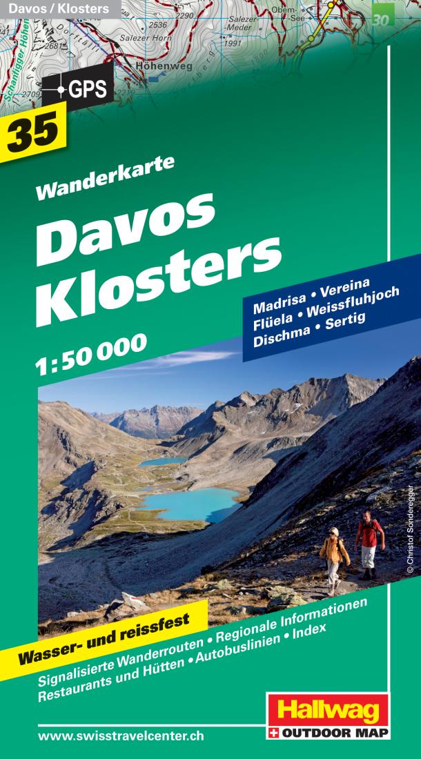 Davos Klosters: Wanderkarte: 35