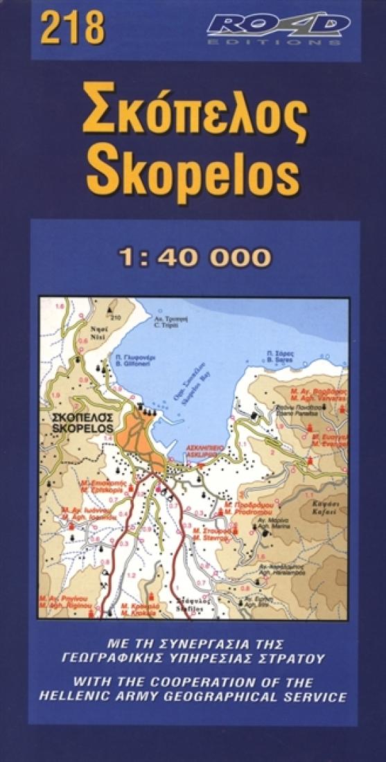 Topographic Map Of Skopelos