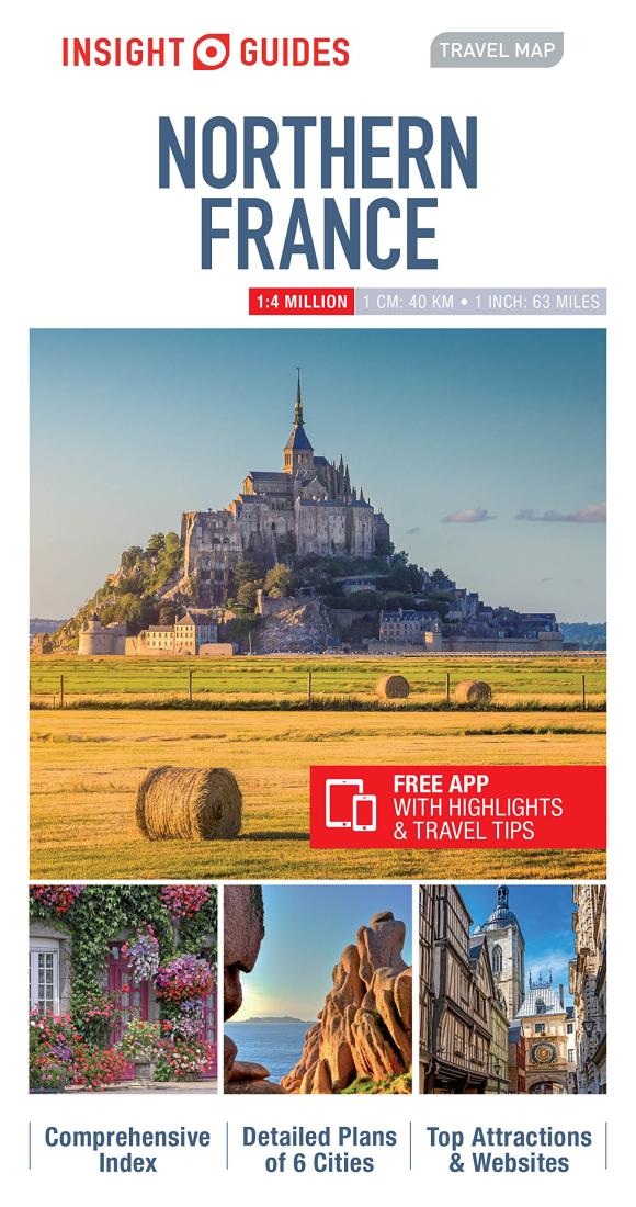 Northern France: Insight Guides Travel Map