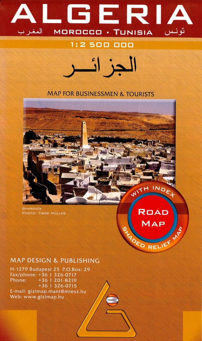 Algeria: Morocco, Tunisia: 1:2 500 000: Road Map