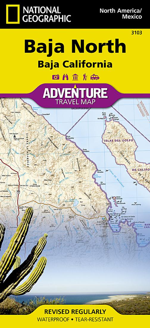 Baja California, NorthAdventure Map 3103