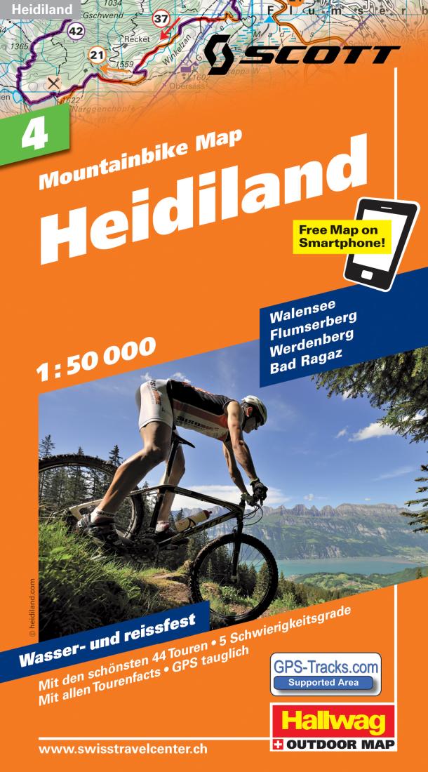 Heidiland: Mountainbike Map: 4