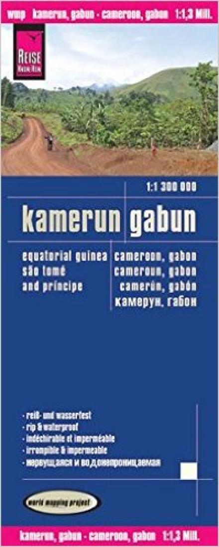 Kamerun, Gabun = Cameroon, Gabon = Cameroun, Gabon = Camerún, Gabón = ???????, ????? Road Map