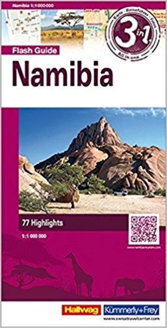 Namibia: Flash Guide Travel Map