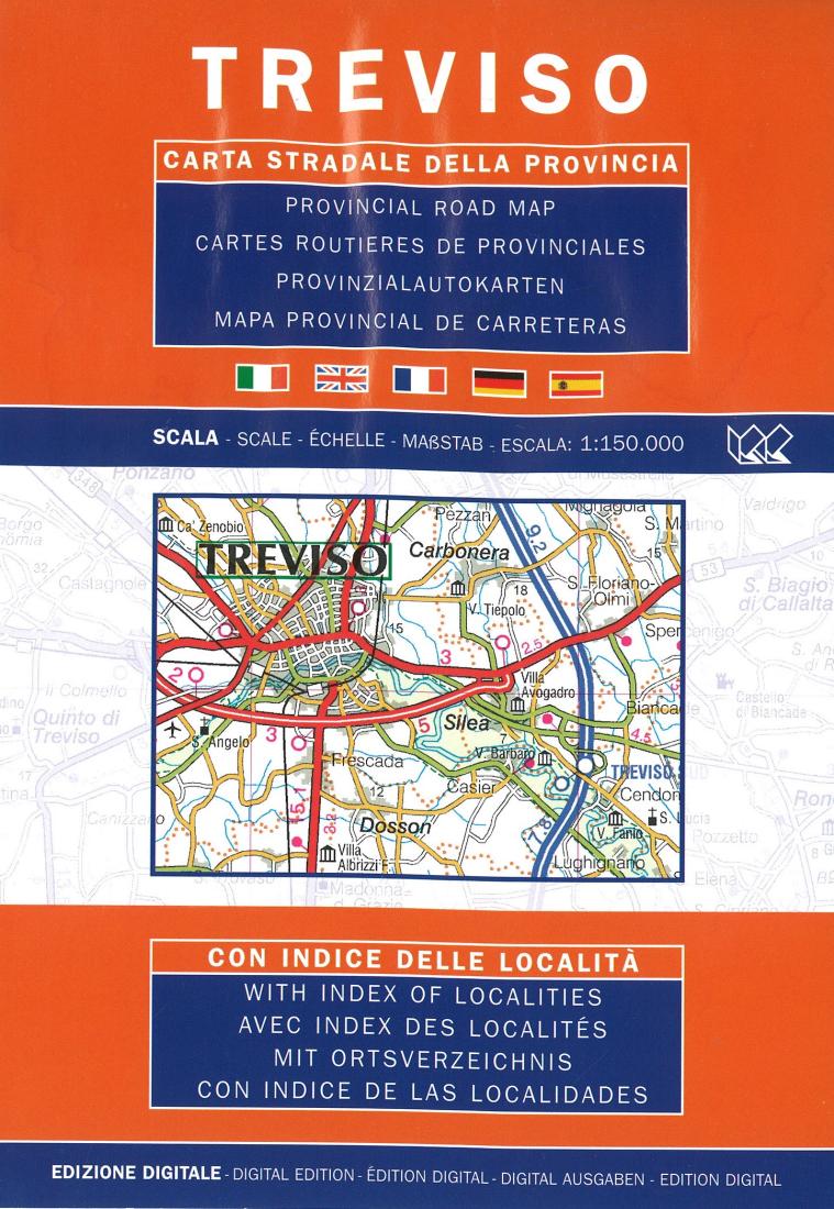 Treviso: Carta Stradale Della Provincia Road Map