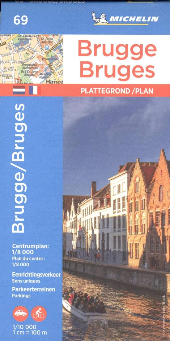 Brugge: Plattegrond: Centrumplan: 1/8 000 = Bruges: Plan: Plan Du Centre: 1/8 000 Road Map