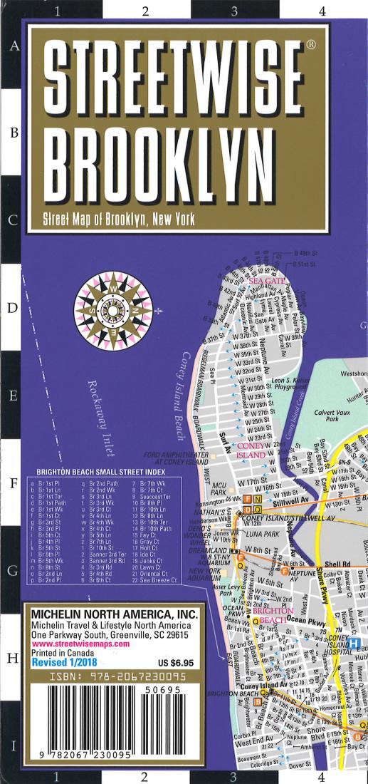 Streetwise Brooklyn: Street Map Of Brooklyn, New York