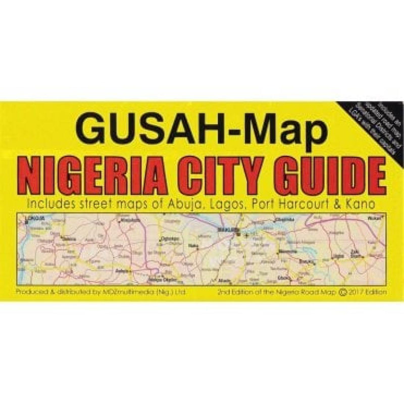 Gusah-Map Nigeria City Guide: Includes Street Maps Of Abuja, Lagos, Port Harcourt & Kano