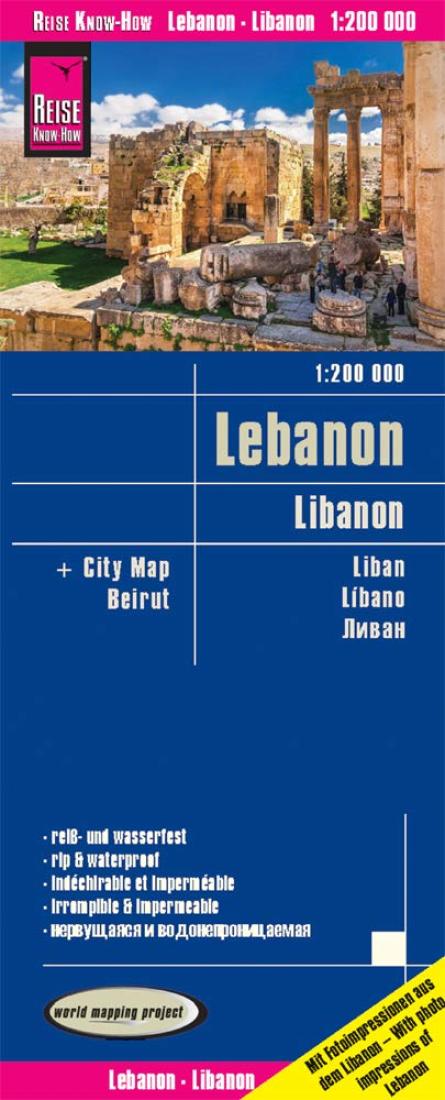 Libanon: 1:200 000 = Lebanon: 1:200 000 = Liban: 1:200 000 = Li?Bano: 1:200 000 = ????? 1:200 000 Road Map