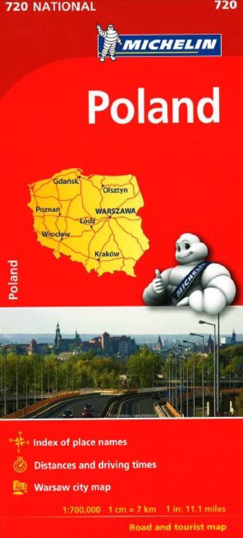 Poland (720) Road Map