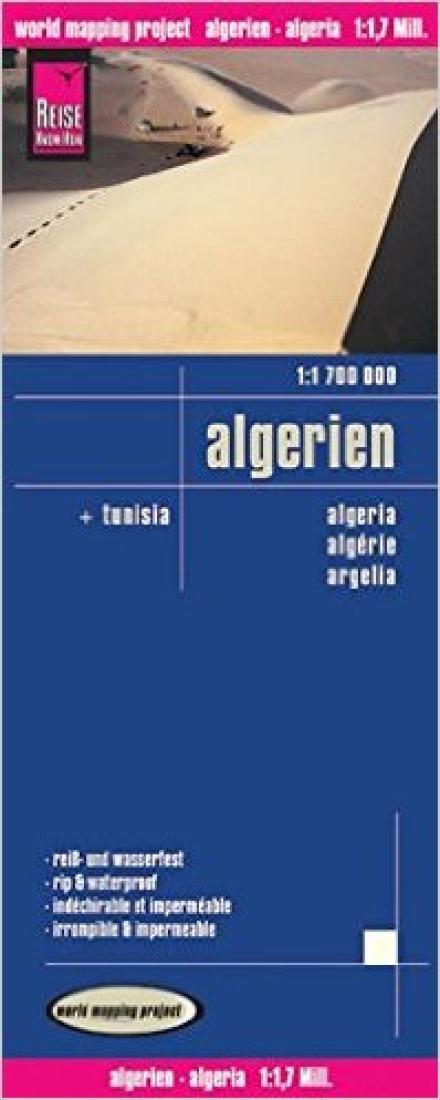 Algerien: + Tunisia = Algeria = Algérie = Argelia Road Map