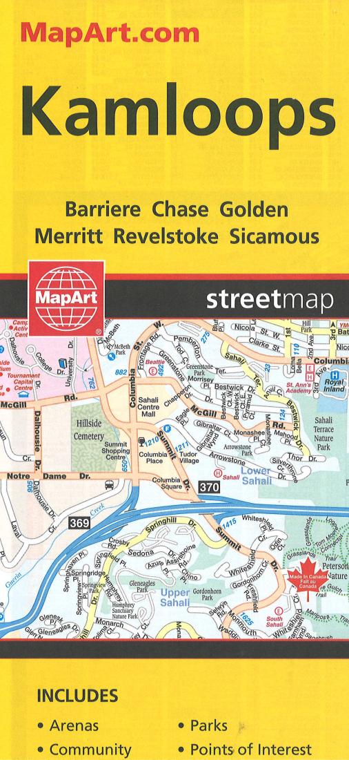 Kamloops, British Columbia: Street Map