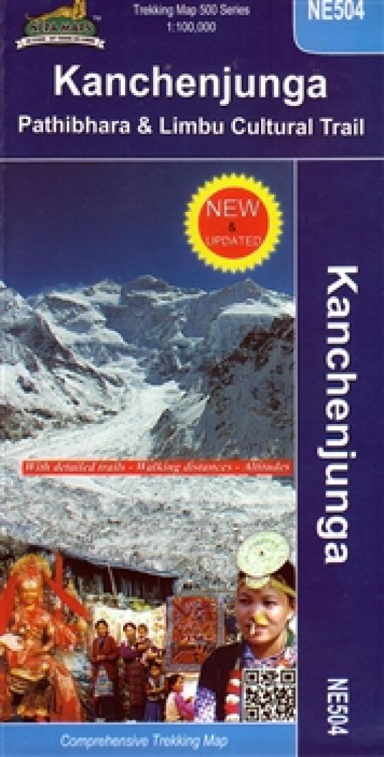 Kanchenjunga, Nepal Comprehensive Trekking Map