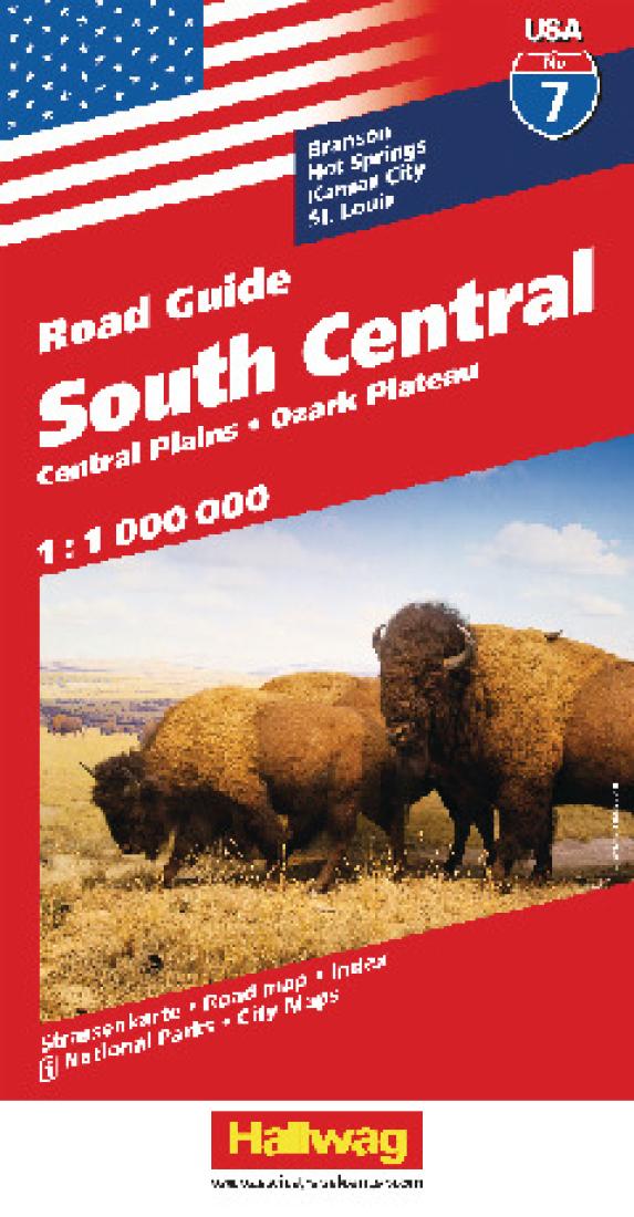 SouthCentral: Central Plains: Ozark Plateau: Road Guide Travel Map