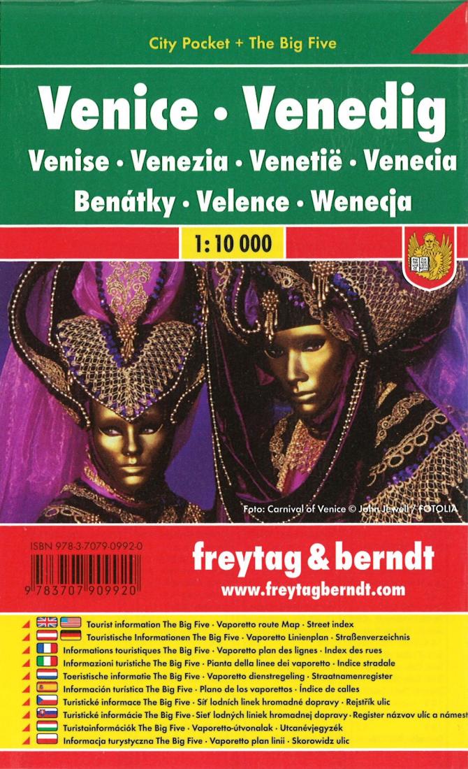 Venice: 1:10,000 = Venedig: 1:10,000 = Venise: 1:10,000 = Venezia: 1:10,000 = Venetië: 1:10,000 = Venecia: 1:10,000 = Benátky: 1:10,000 = Velence: 1:10,000 = Wenecja: 1:10,000 Travel Map