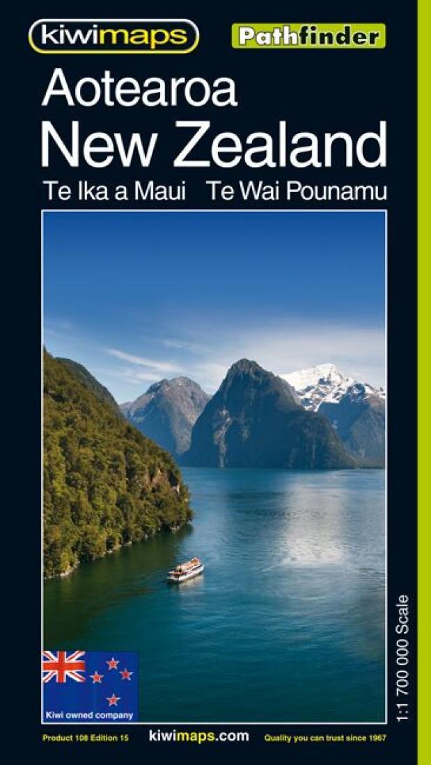 Aotearoa: New Zealand: Te Ika A Maui: Te Wai Pounamu Road Map