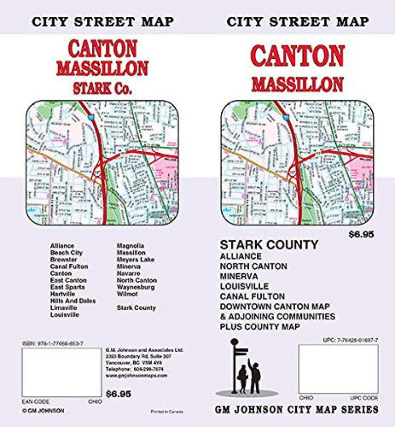 Canton: Massillon: City Street Map = Canton: Massillon: Stark Co.: City Street Map